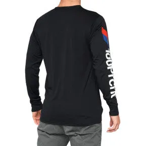 100% Aster Tech T-Shirt - Long-Sleeve - Black