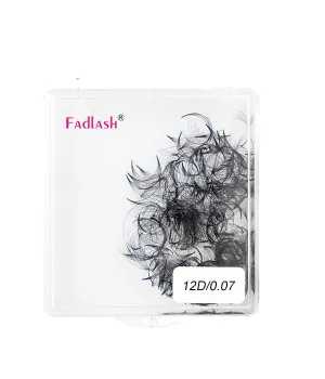12D Handmade Loose Promade Fans Lashes -500 Fans