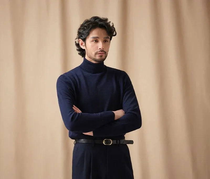 14-Needle Turtleneck Sweater