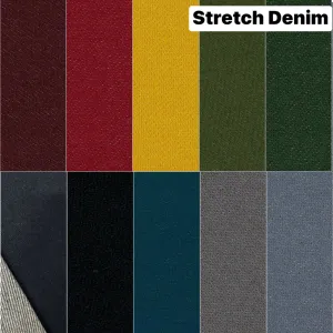1.5M ARMY GREEN REMNANT HYBRID 4 WAY STRETCH DENIM