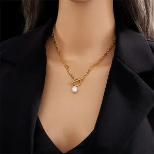 18k Gold layered chain necklace *