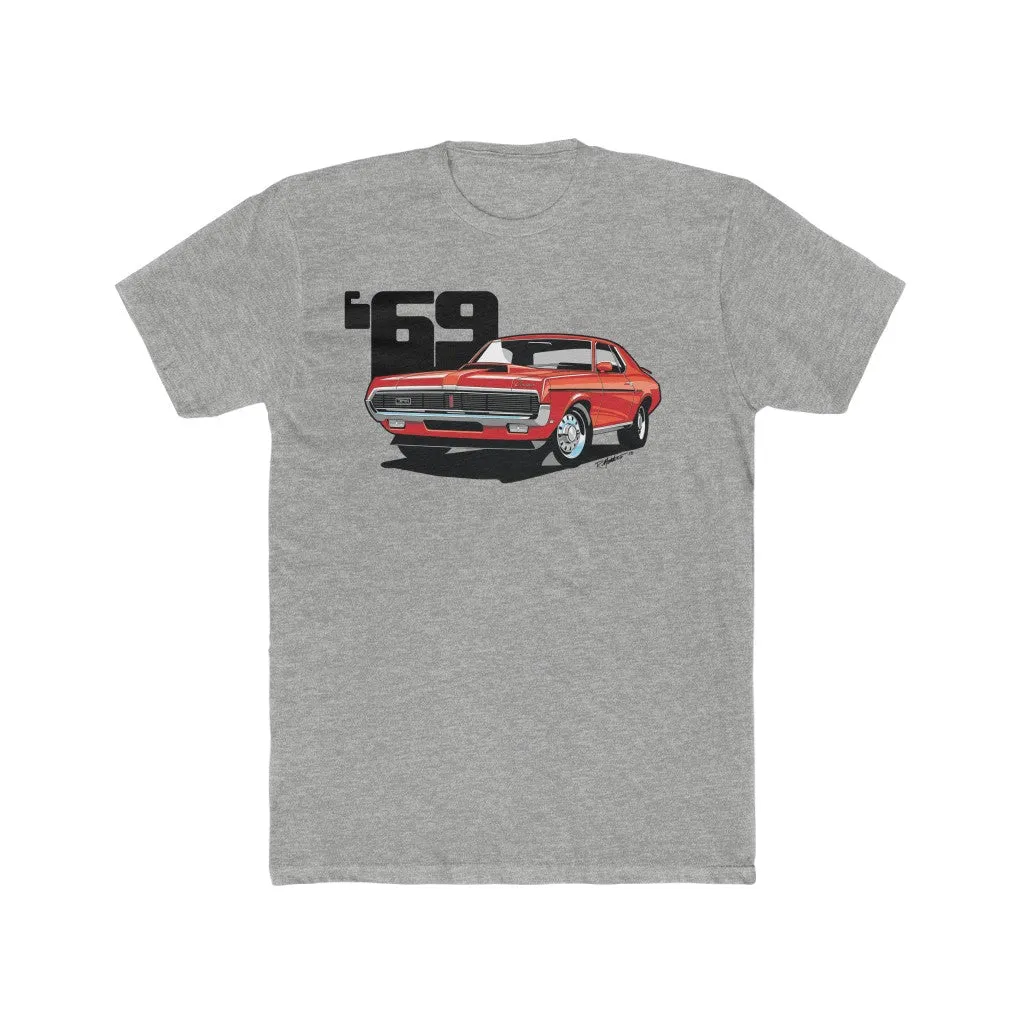 1969 Mercury Cougar Eliminator Orange Men's Cotton Crew Tee