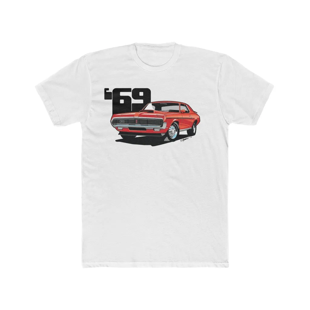 1969 Mercury Cougar Eliminator Orange Men's Cotton Crew Tee
