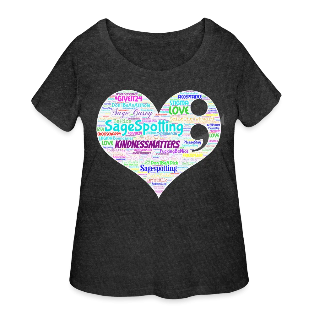 2024 *SWEARY HEART* Rainbow Party Women’s Curvy T-Shirt