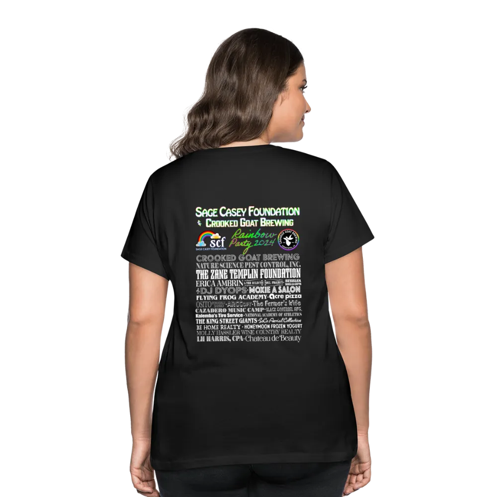 2024 *SWEARY HEART* Rainbow Party Women’s Curvy T-Shirt