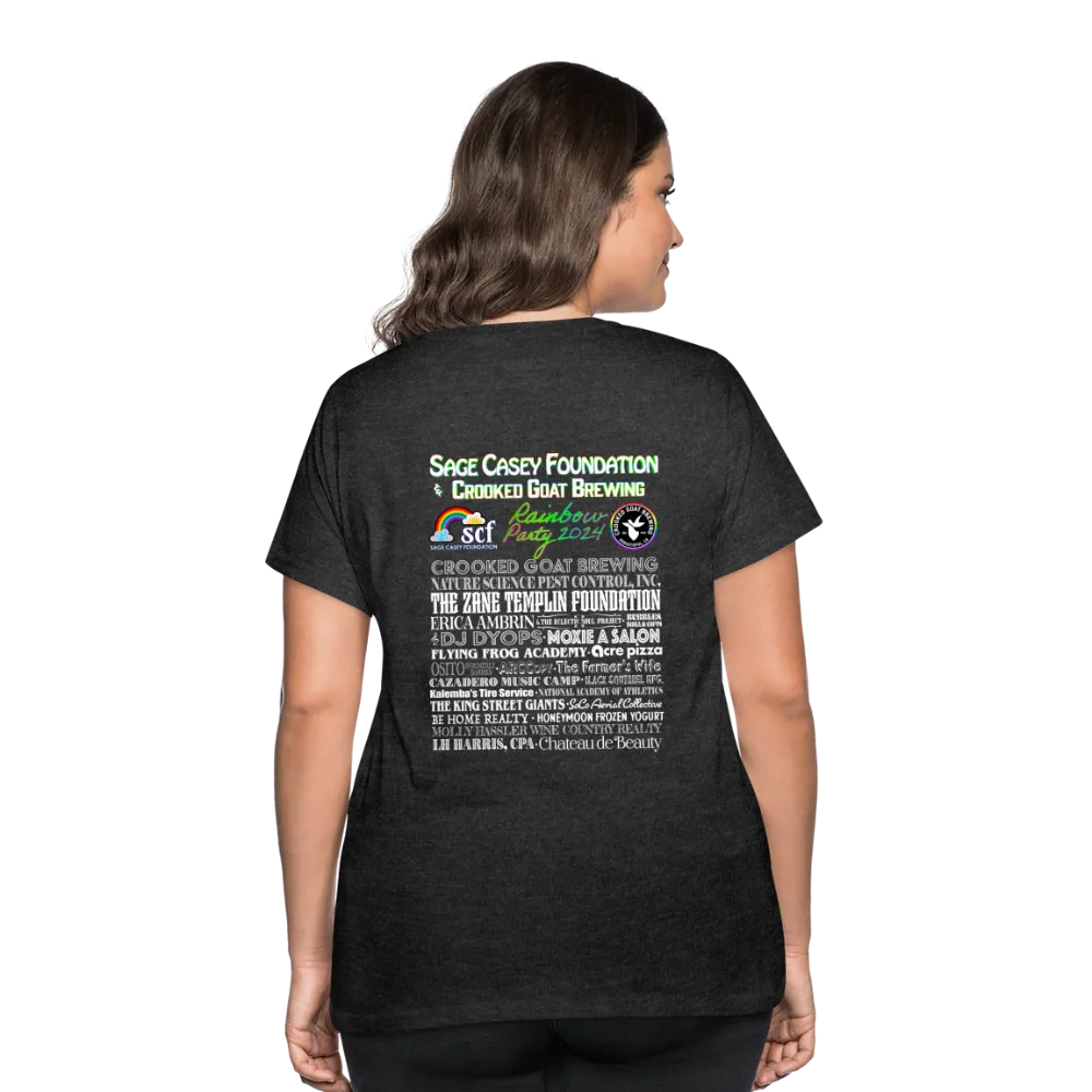 2024 *SWEARY HEART* Rainbow Party Women’s Curvy T-Shirt