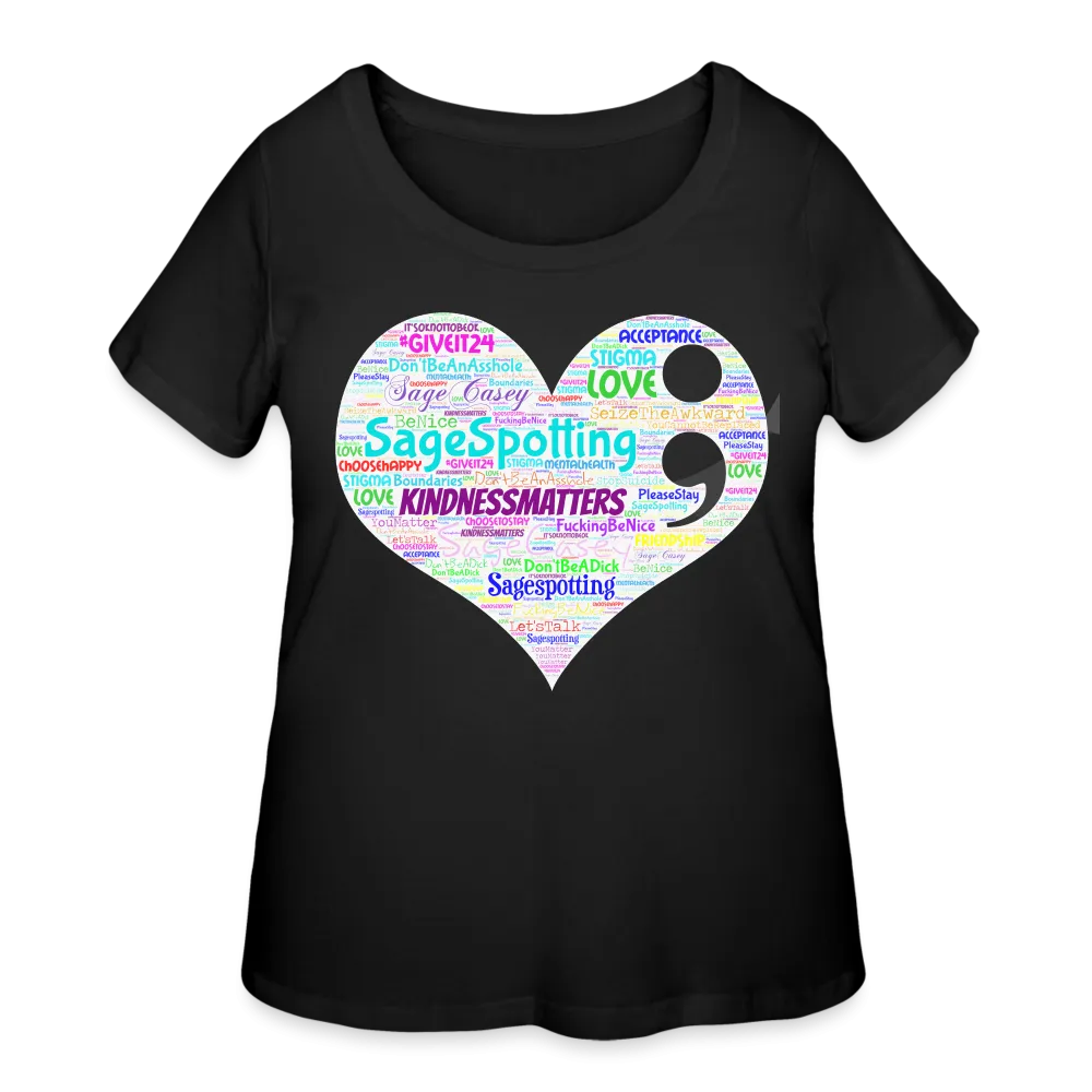 2024 *SWEARY HEART* Rainbow Party Women’s Curvy T-Shirt