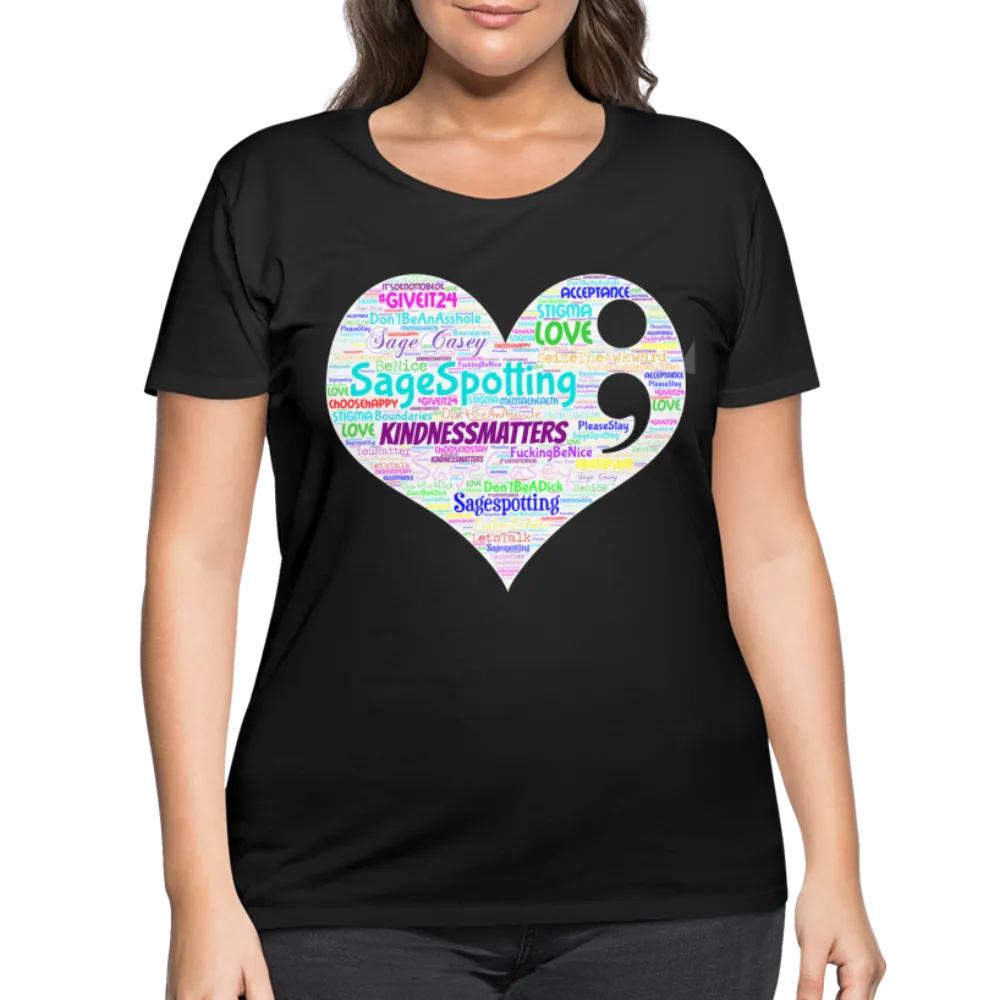 2024 *SWEARY HEART* Rainbow Party Women’s Curvy T-Shirt