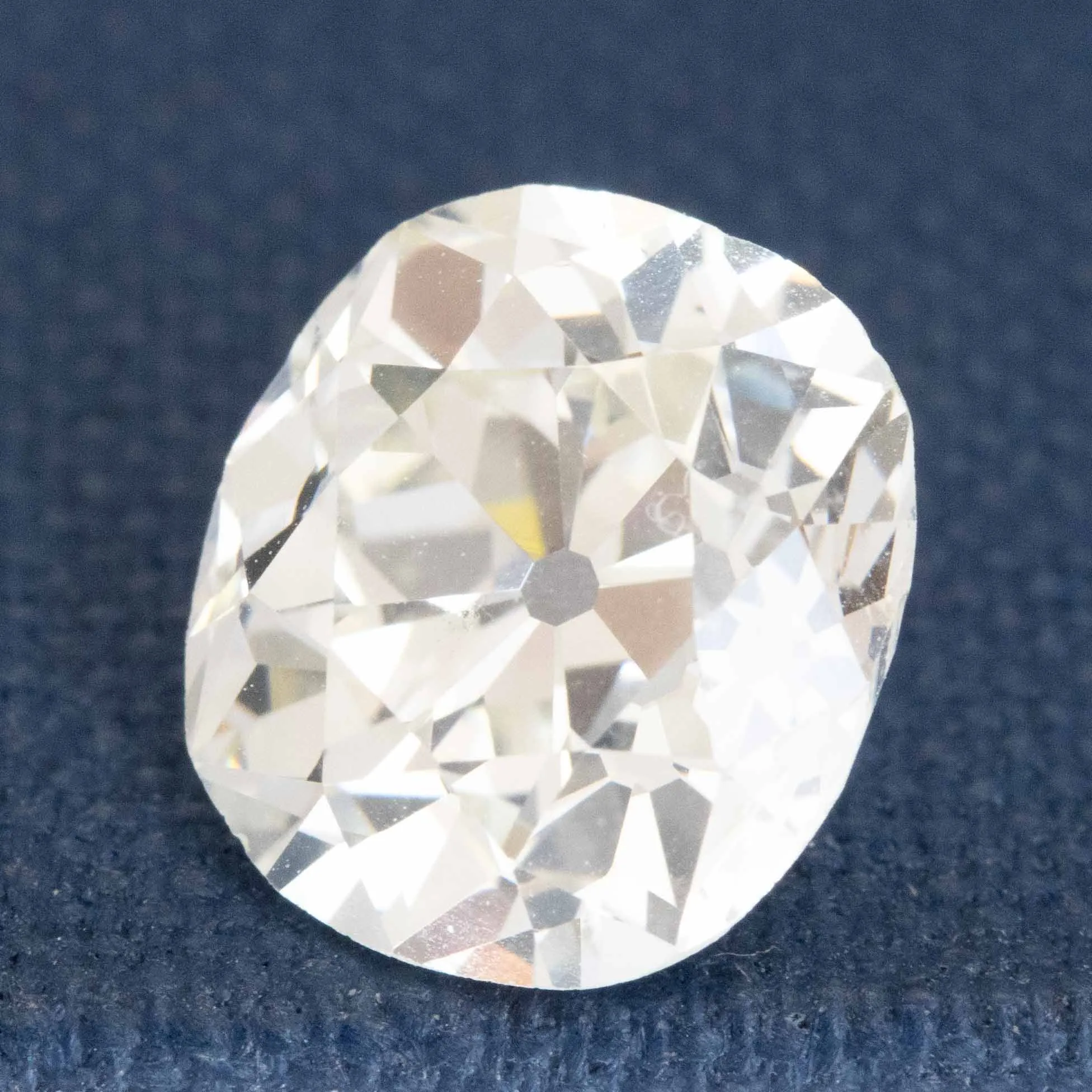 2.49ct Elongated Old Mine Cut Diamond, GIA K SI1