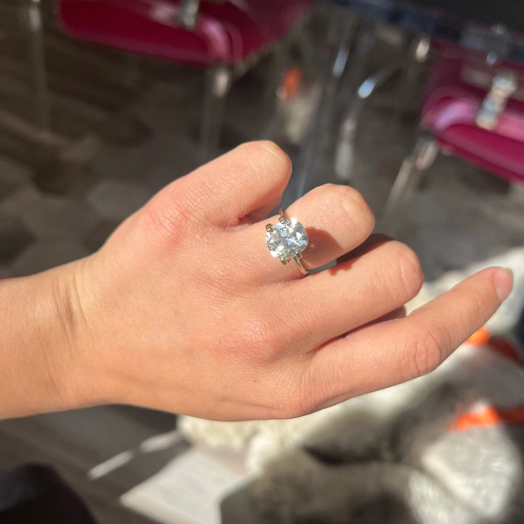 4.01ct Old Mine Cut Diamond
