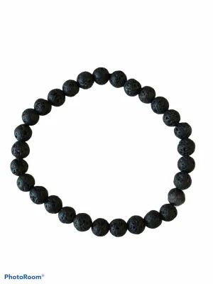 6mm Lava stretch bracelet