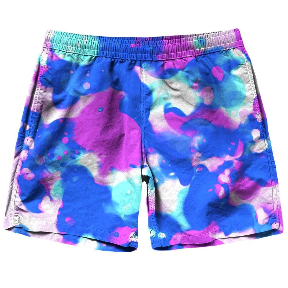Abstract Splatter Shorts