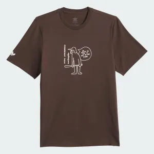 ADIDAS Shmoofoil Out of The Park Tee Dark Brown