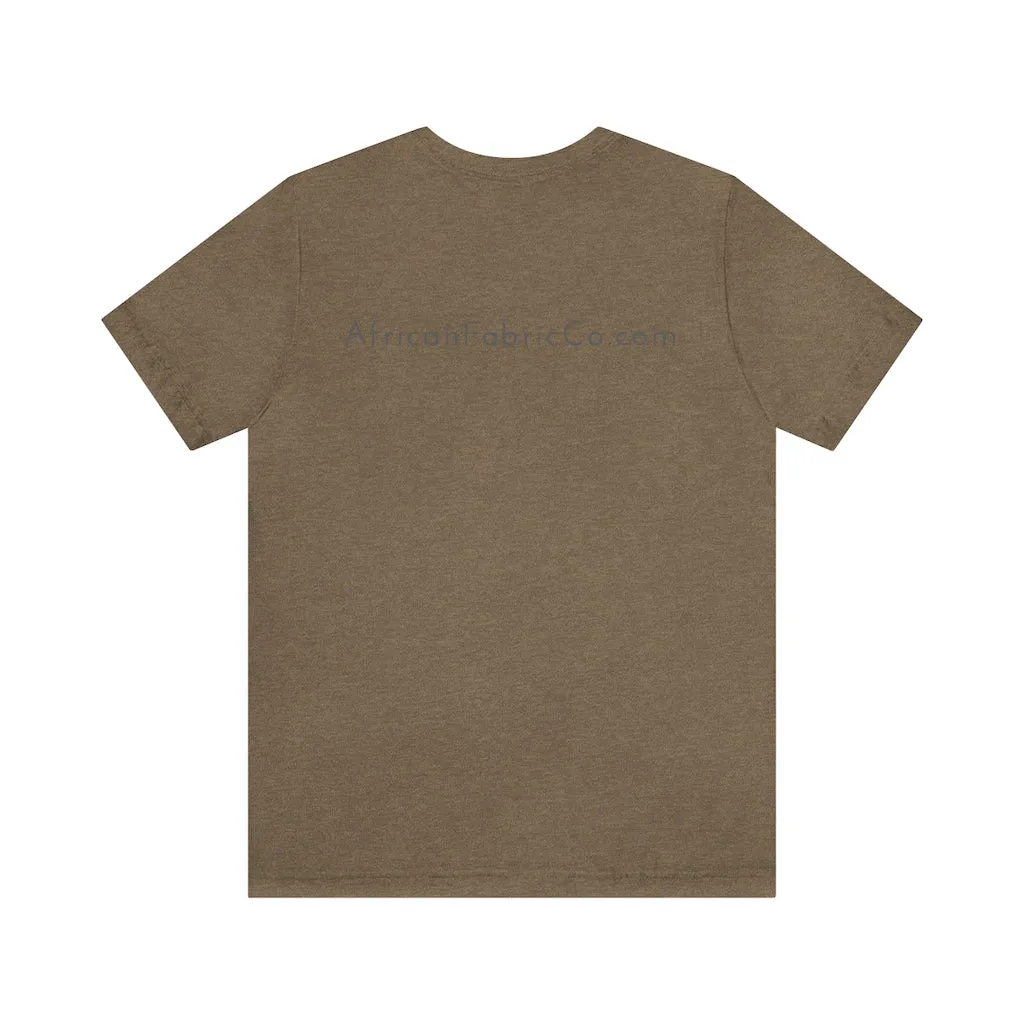 African Fabric Co. Tri-Color Short Sleeve Unisex Tee