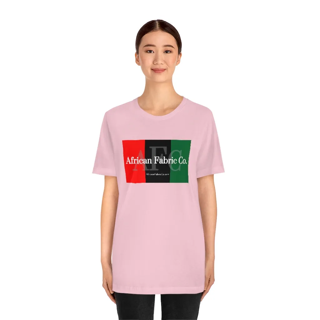 African Fabric Co. Tri-Color Short Sleeve Unisex Tee