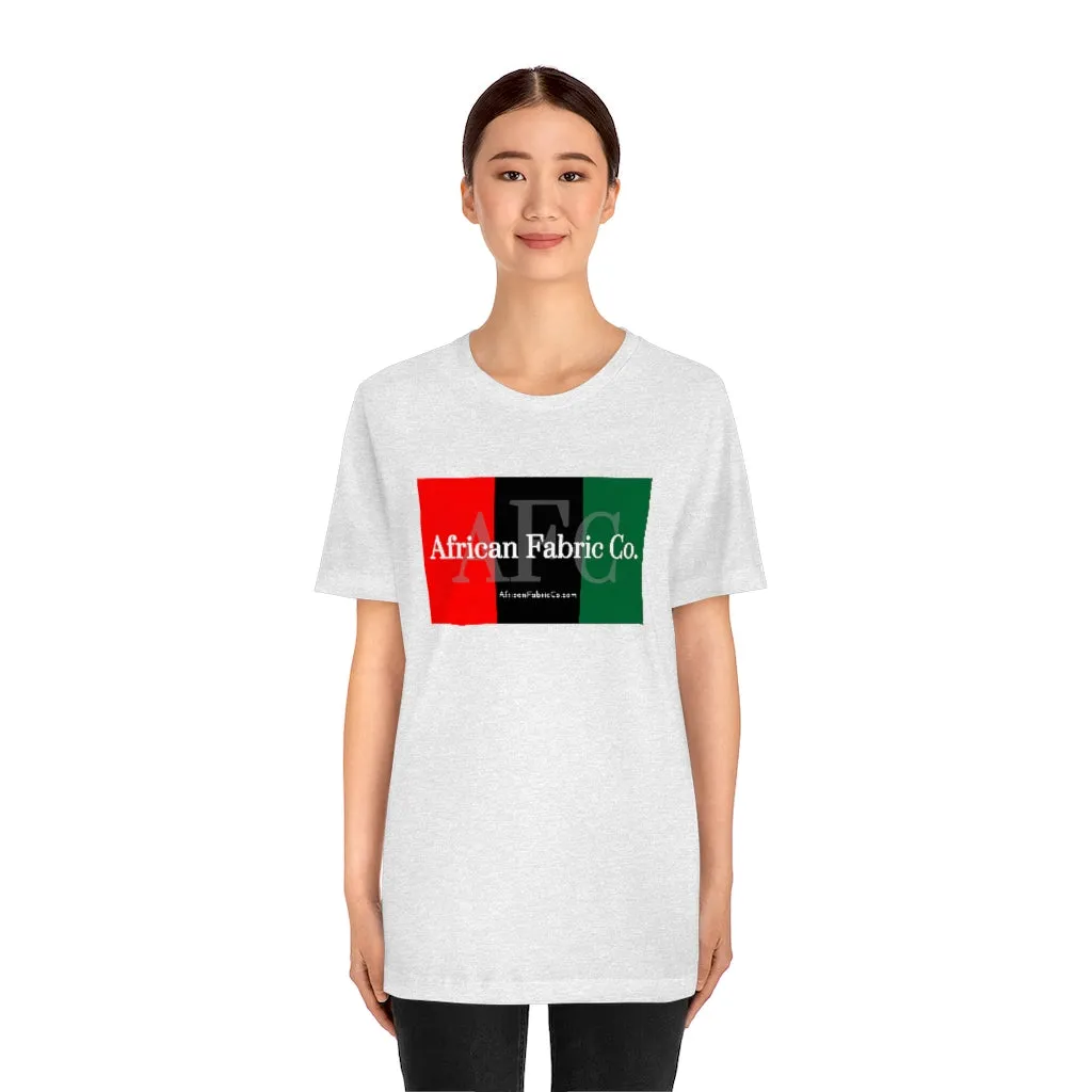 African Fabric Co. Tri-Color Short Sleeve Unisex Tee