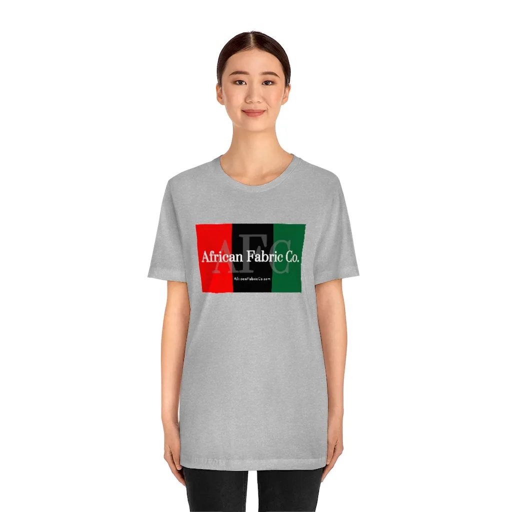 African Fabric Co. Tri-Color Short Sleeve Unisex Tee