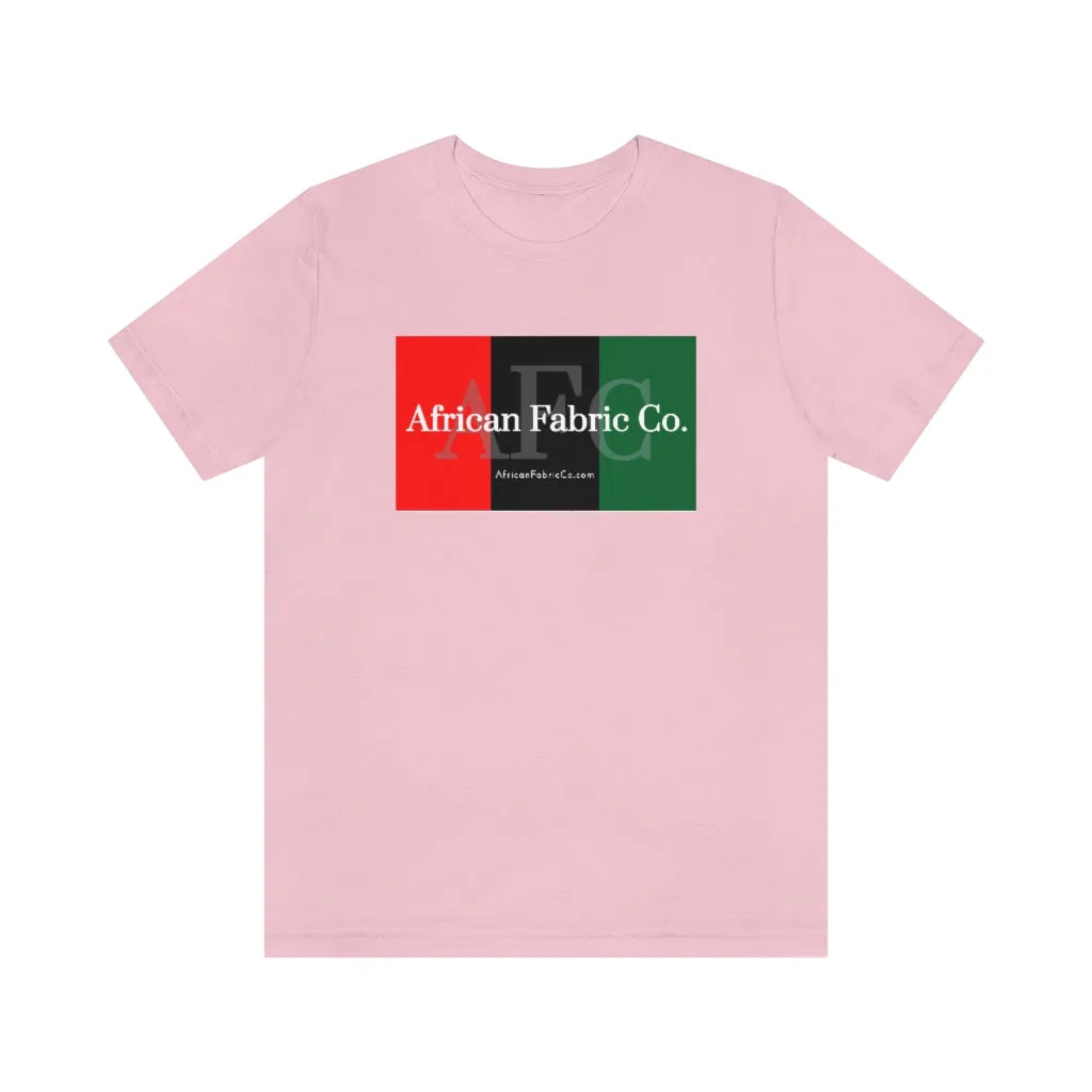 African Fabric Co. Tri-Color Short Sleeve Unisex Tee