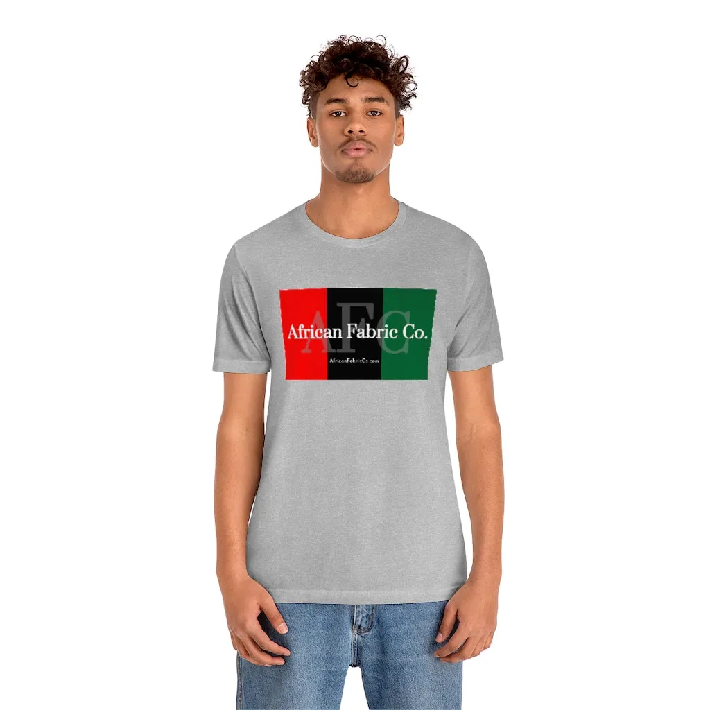 African Fabric Co. Tri-Color Short Sleeve Unisex Tee