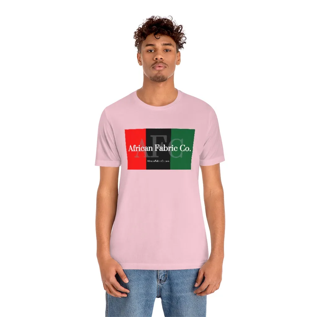 African Fabric Co. Tri-Color Short Sleeve Unisex Tee