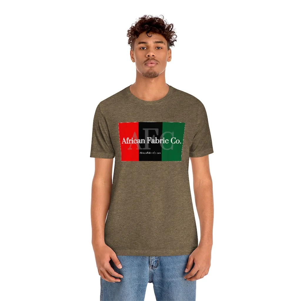 African Fabric Co. Tri-Color Short Sleeve Unisex Tee