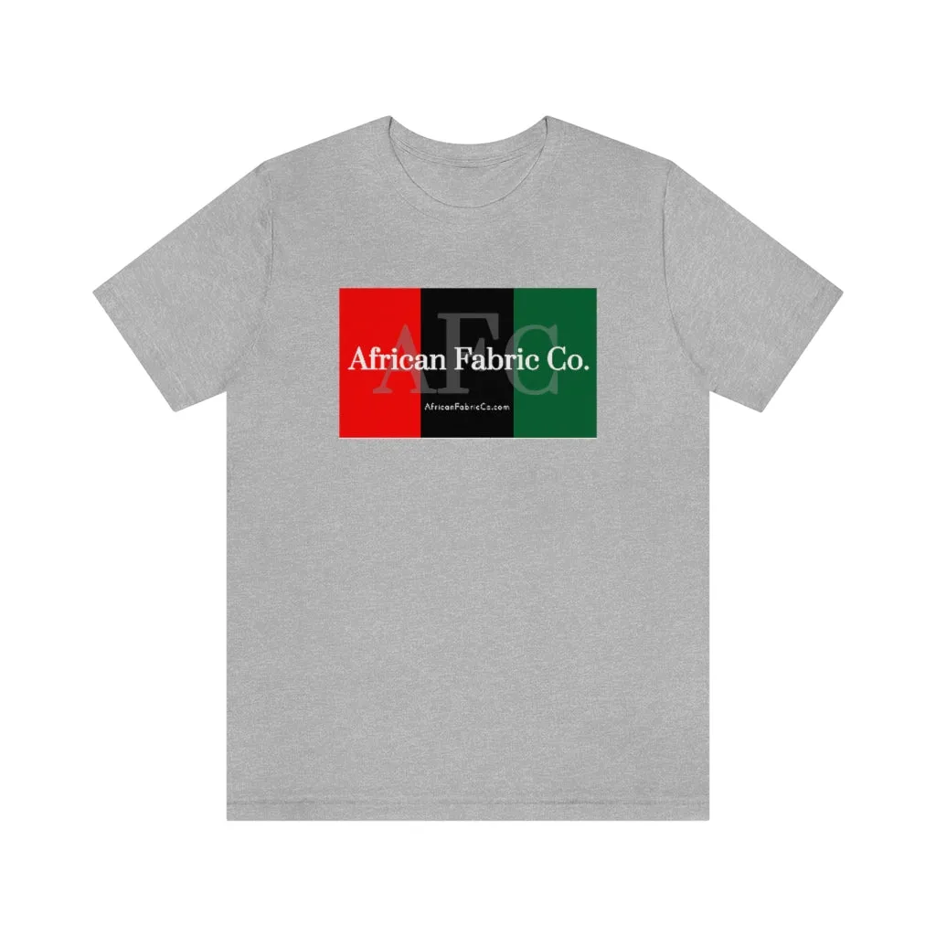 African Fabric Co. Tri-Color Short Sleeve Unisex Tee