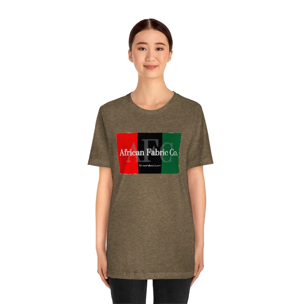 African Fabric Co. Tri-Color Short Sleeve Unisex Tee