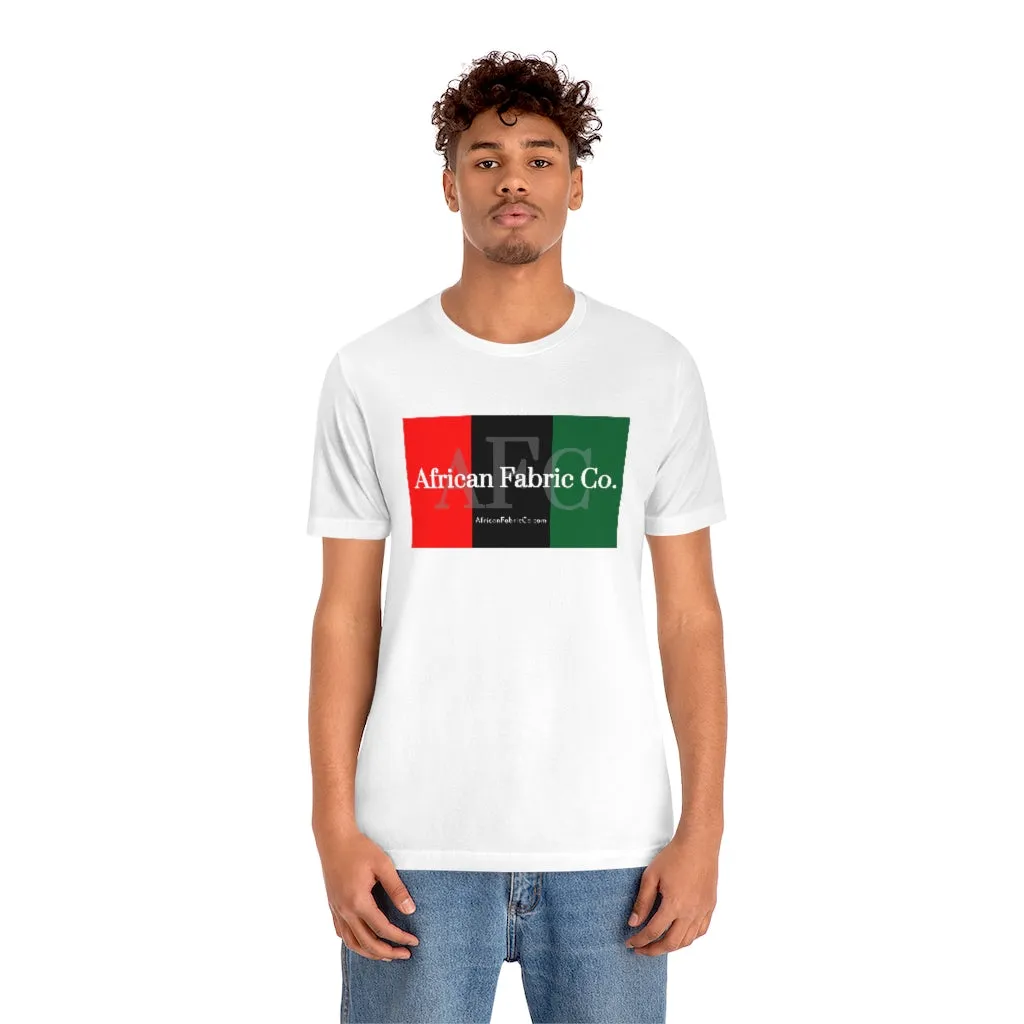 African Fabric Co. Tri-Color Short Sleeve Unisex Tee