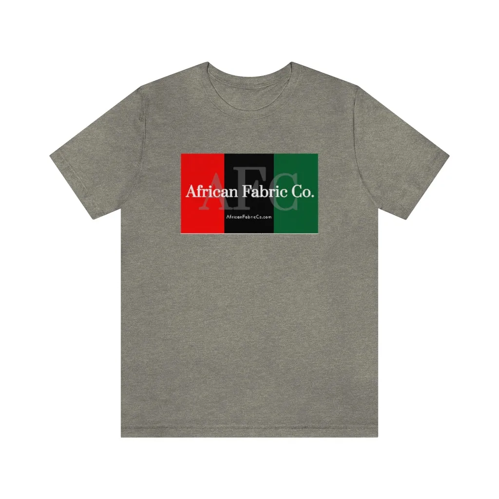 African Fabric Co. Tri-Color Short Sleeve Unisex Tee