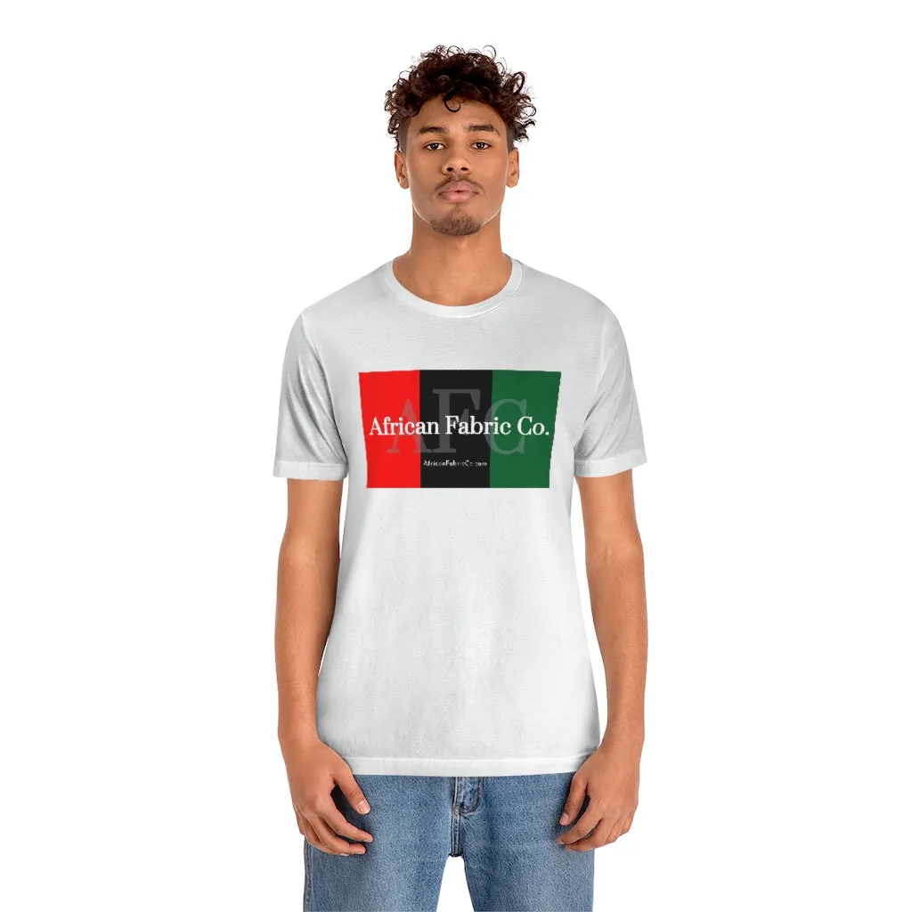 African Fabric Co. Tri-Color Short Sleeve Unisex Tee