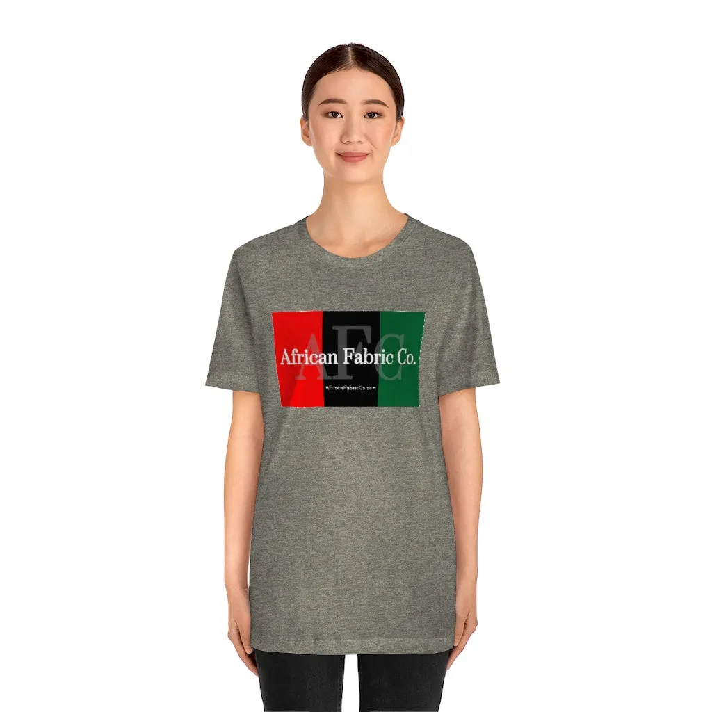 African Fabric Co. Tri-Color Short Sleeve Unisex Tee