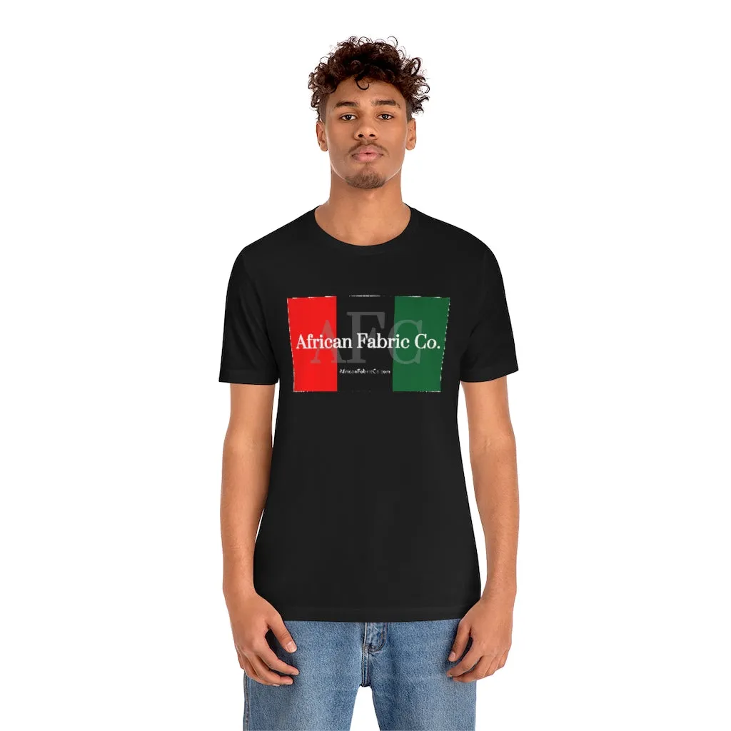 African Fabric Co. Tri-Color Short Sleeve Unisex Tee