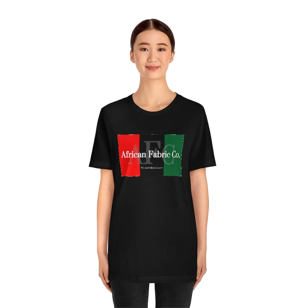 African Fabric Co. Tri-Color Short Sleeve Unisex Tee