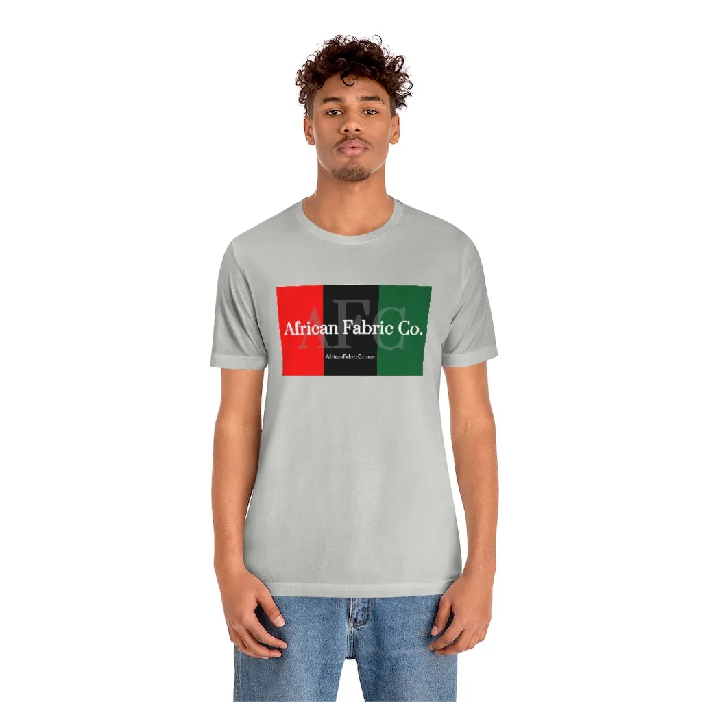 African Fabric Co. Tri-Color Short Sleeve Unisex Tee