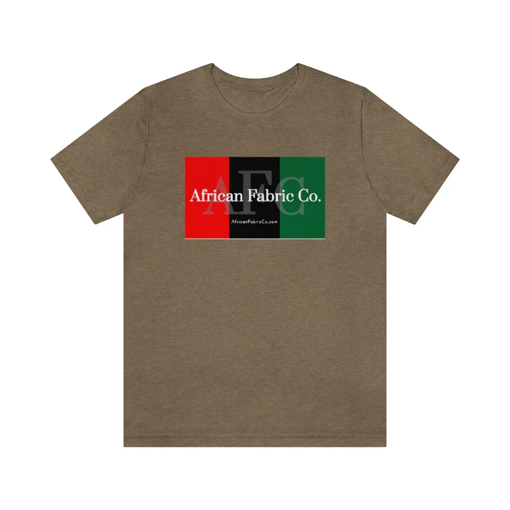African Fabric Co. Tri-Color Short Sleeve Unisex Tee