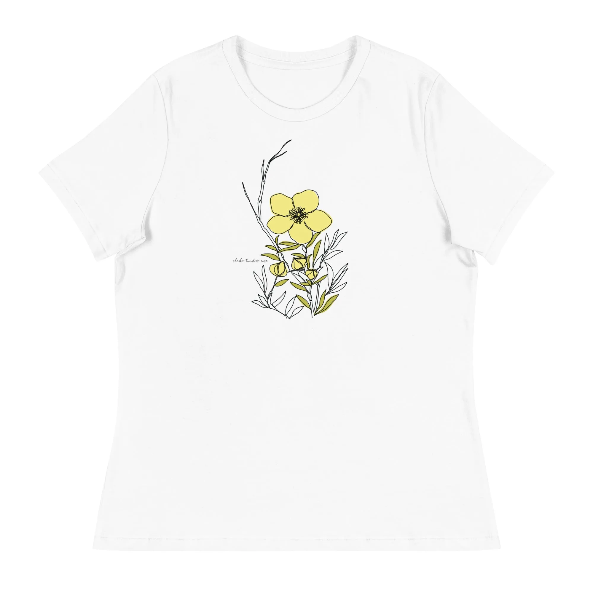 Alaska Wildflowers - Tundra Rose T-Shirt