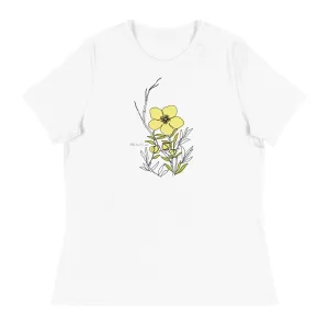 Alaska Wildflowers - Tundra Rose T-Shirt