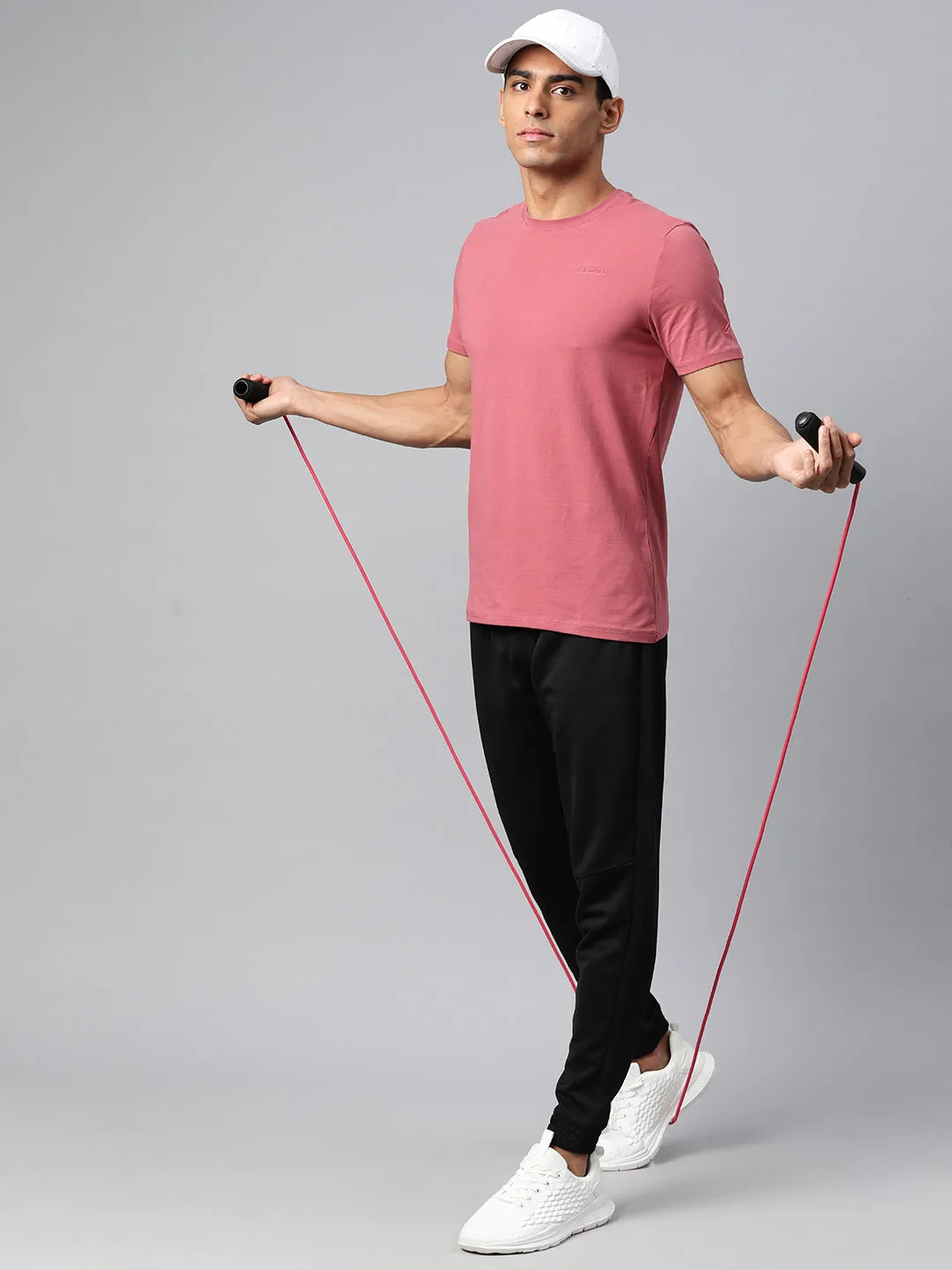 Alcis Men Solid Stretchex Slim Fit T-shirt