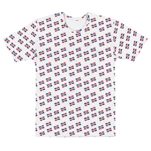All-Over Emoji República Dominicana Flag Men's T-shirt