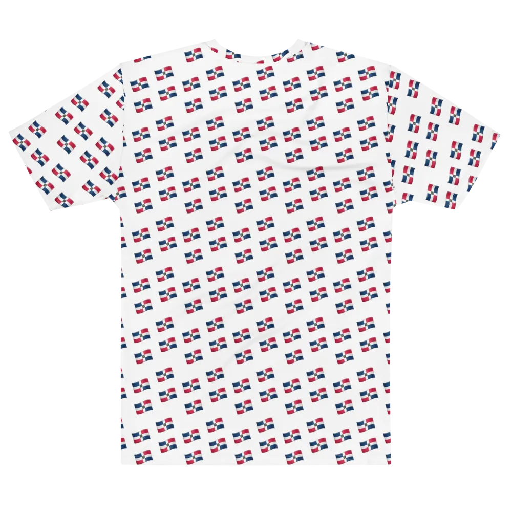 All-Over Emoji República Dominicana Flag Men's T-shirt