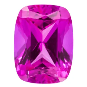 Antique Cushion Chatham Lab-Grown Pink Sapphire Gems