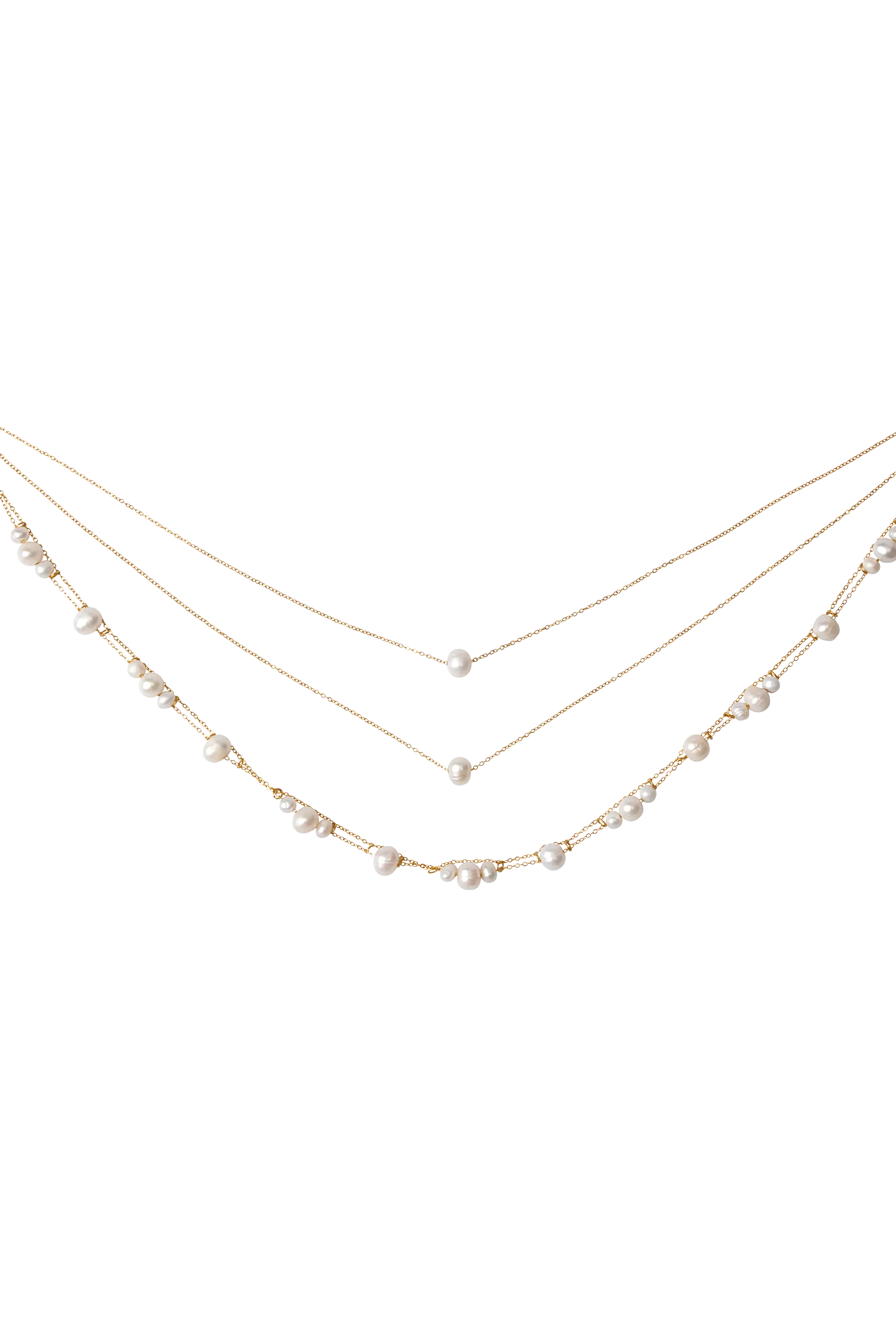 Aryanne Layered Pearl Choker - Pearl