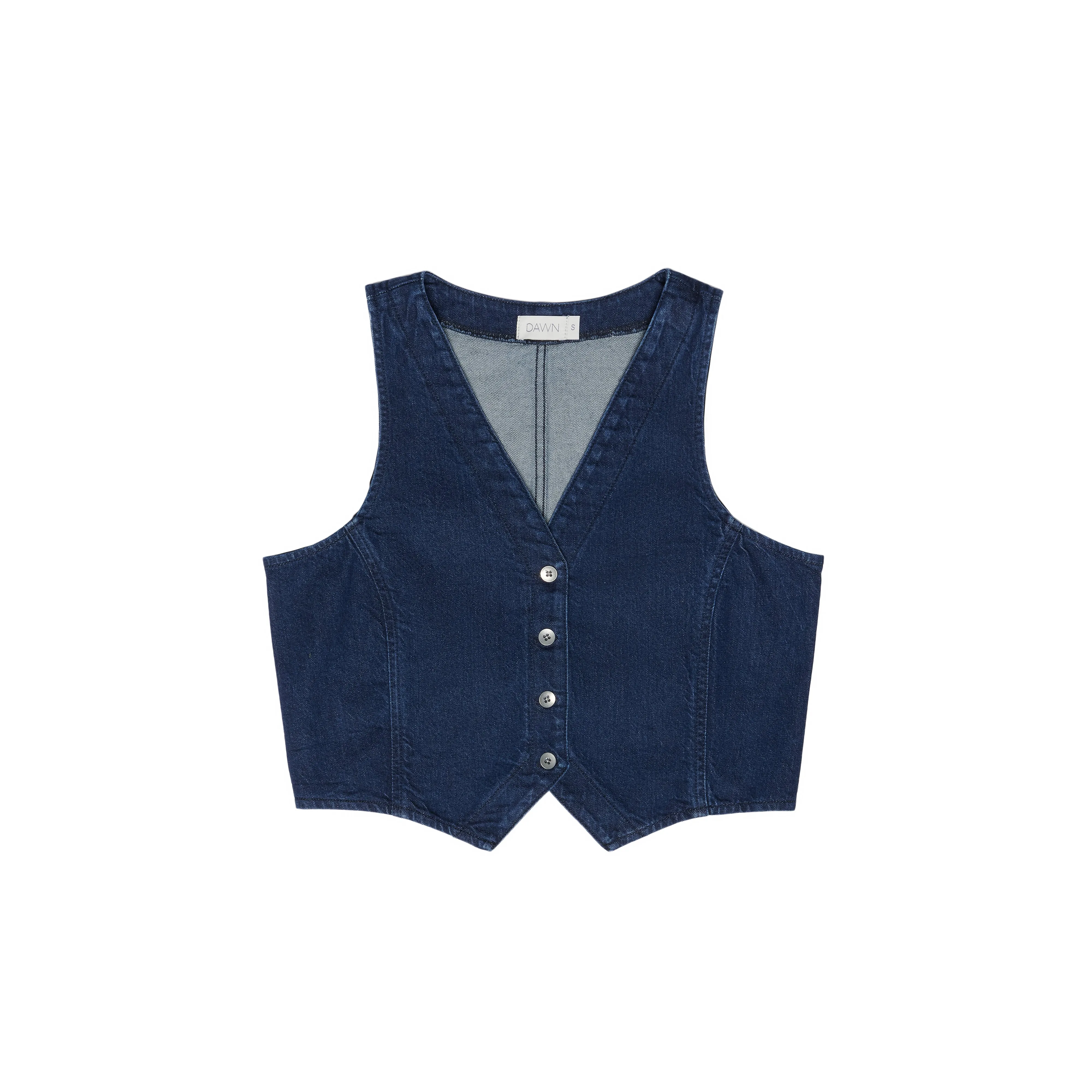 Astra Denim Vest Dark Blue