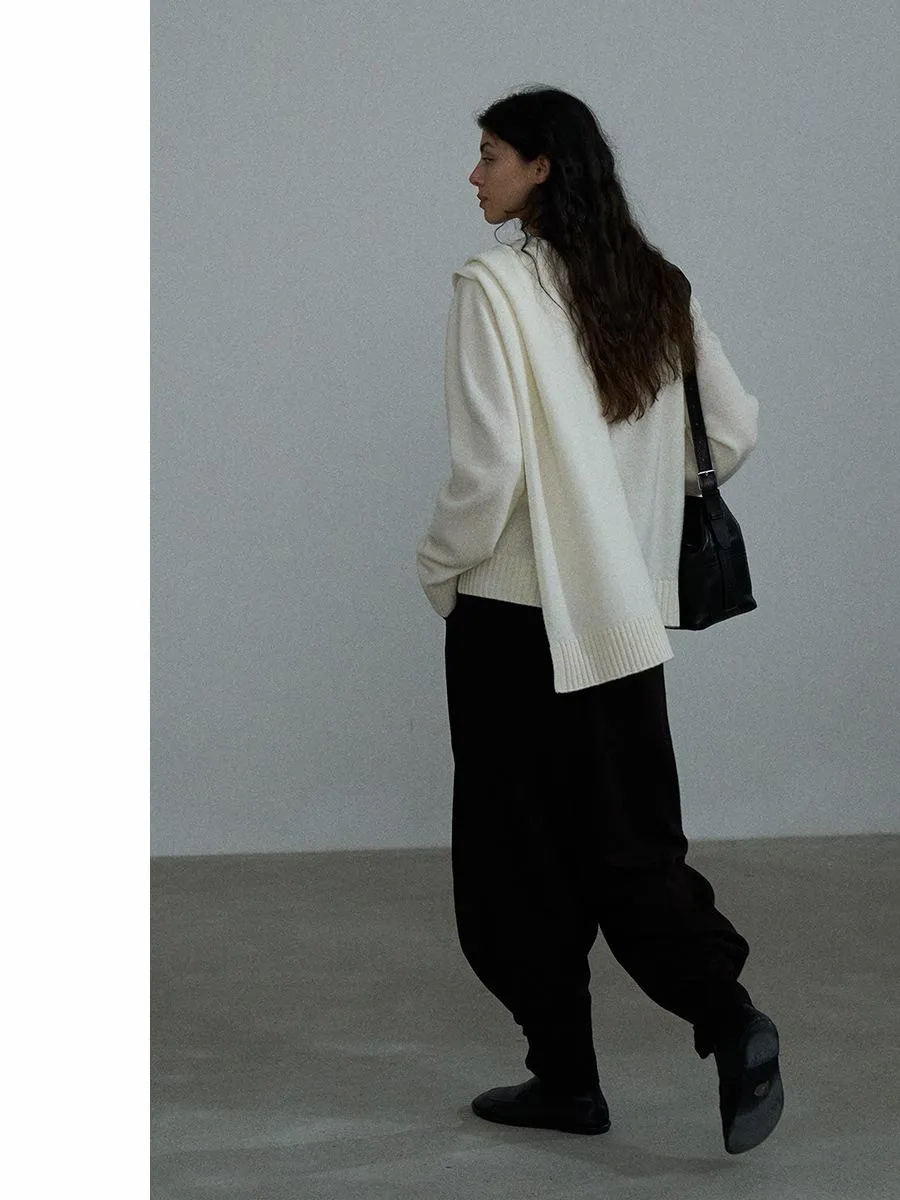 Asymmetrical Draped Sweater
