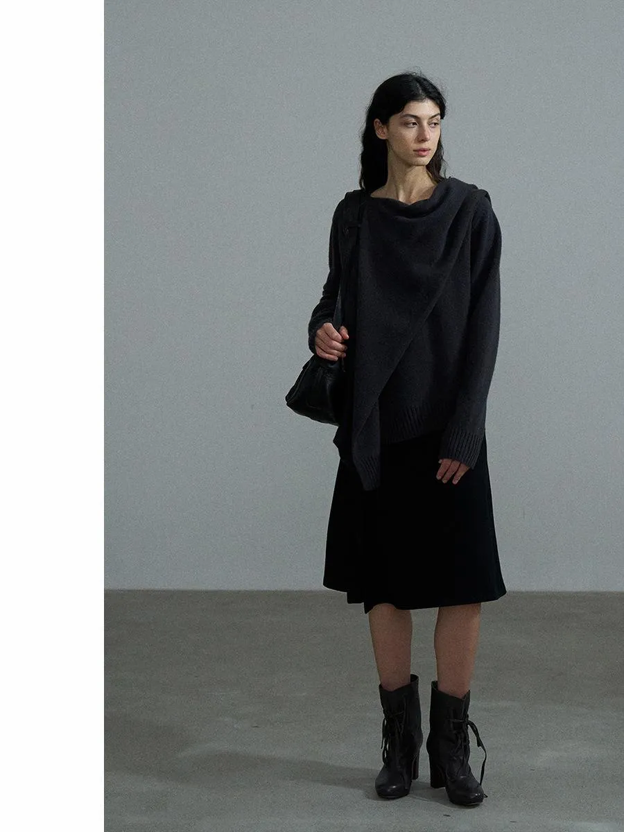 Asymmetrical Draped Sweater
