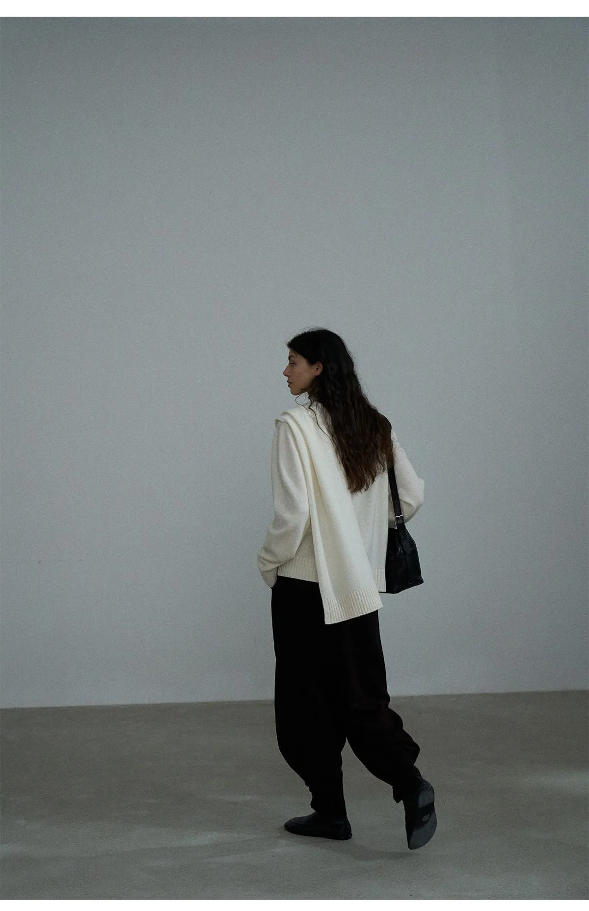 Asymmetrical Draped Sweater