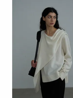 Asymmetrical Draped Sweater