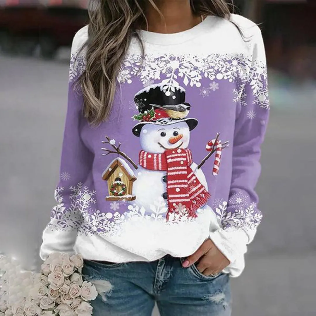 AUBREE | CHRISTMAS SNOWMAN PULLOVER