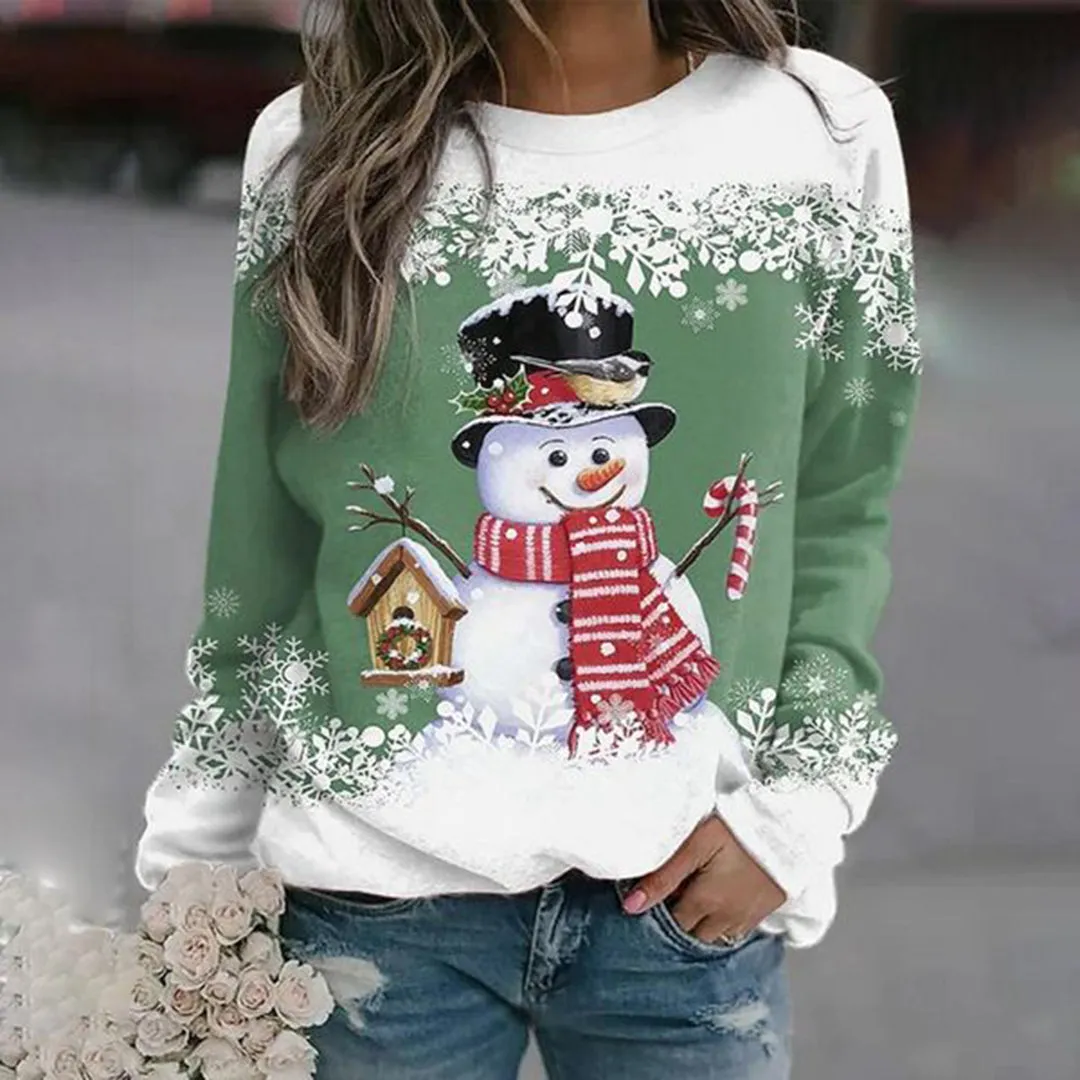 AUBREE | CHRISTMAS SNOWMAN PULLOVER