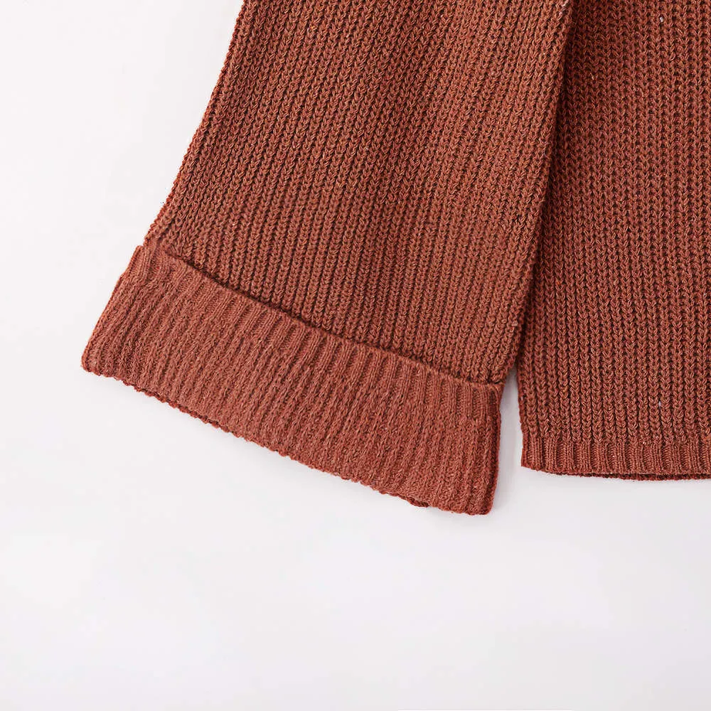 Autumn and Winter Sweaters Three-color Large Trumpet Sleeves Loose Pullover Sweater